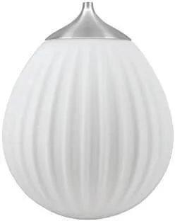 Umage Around the world mini Schirm - Weiß mit gebürsteter Stahltop