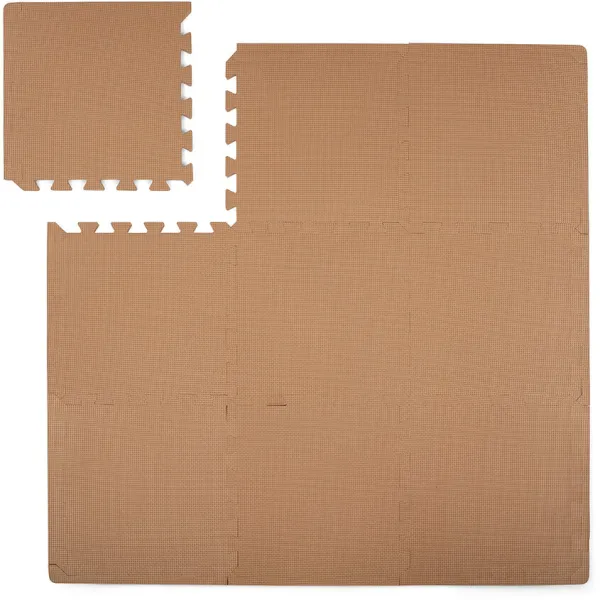 Schaumspielboden light brown