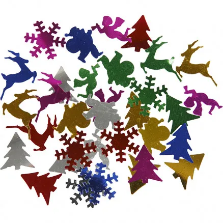 Pailletten, Metallicfarben, Größe 15 mm, 250 g/ 1 Stk.