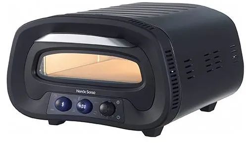 Nordic Sense Elektrischer Pizzaofen 1700 Watt - Schwarz