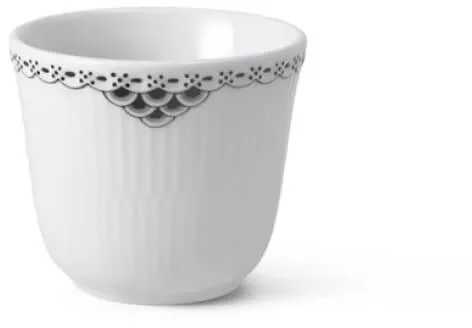 Royal Copenhagen Schwarz Gerippt Blonde Thermobecher 26 cl