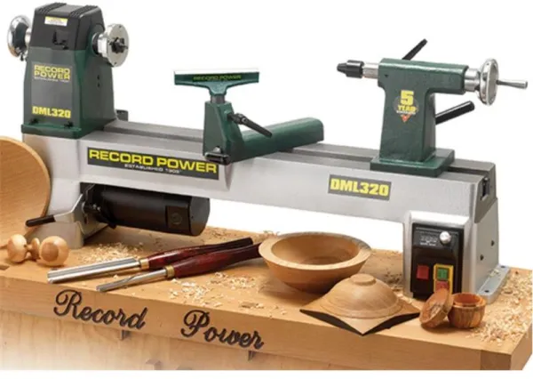 Record DML320 Holz-Drehbank mit variabler Drehzahl - M33