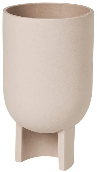 KRISTINA DAM STUDIO Serene Blumentopf, M - sandfarbenes Terrakotta