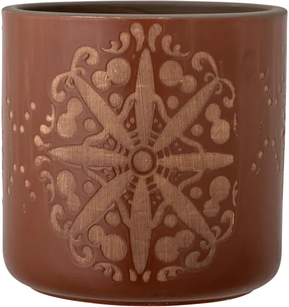BLOOMINGVILLE Safio Dekorative Blumentopf, Braun, Terrakotta