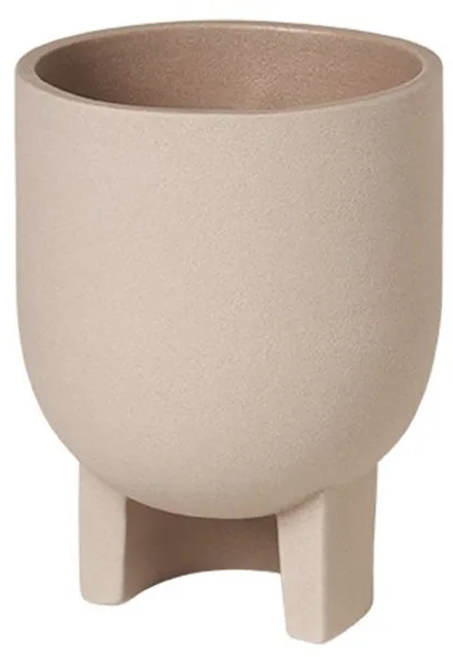 KRISTINA DAM STUDIO Serene Blumentopf, S - sandfarbenes Terrakotta
